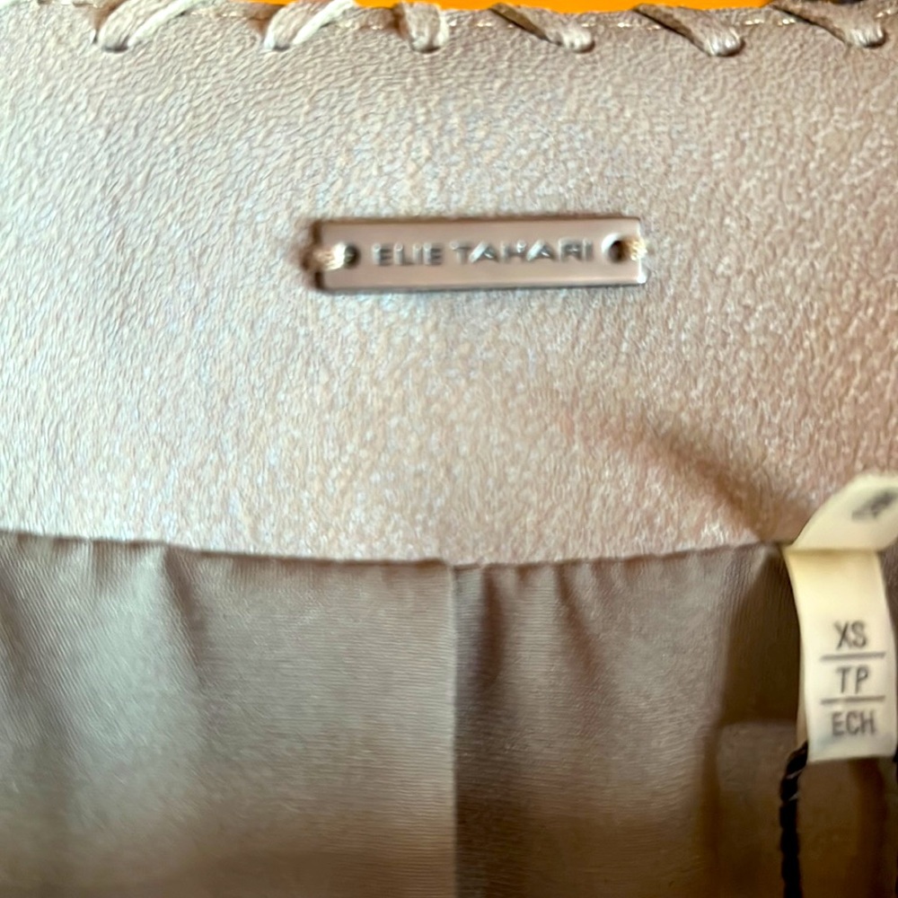 TAHARI ELSIE Lambskin Boho Jacket - Picture 9 of 11